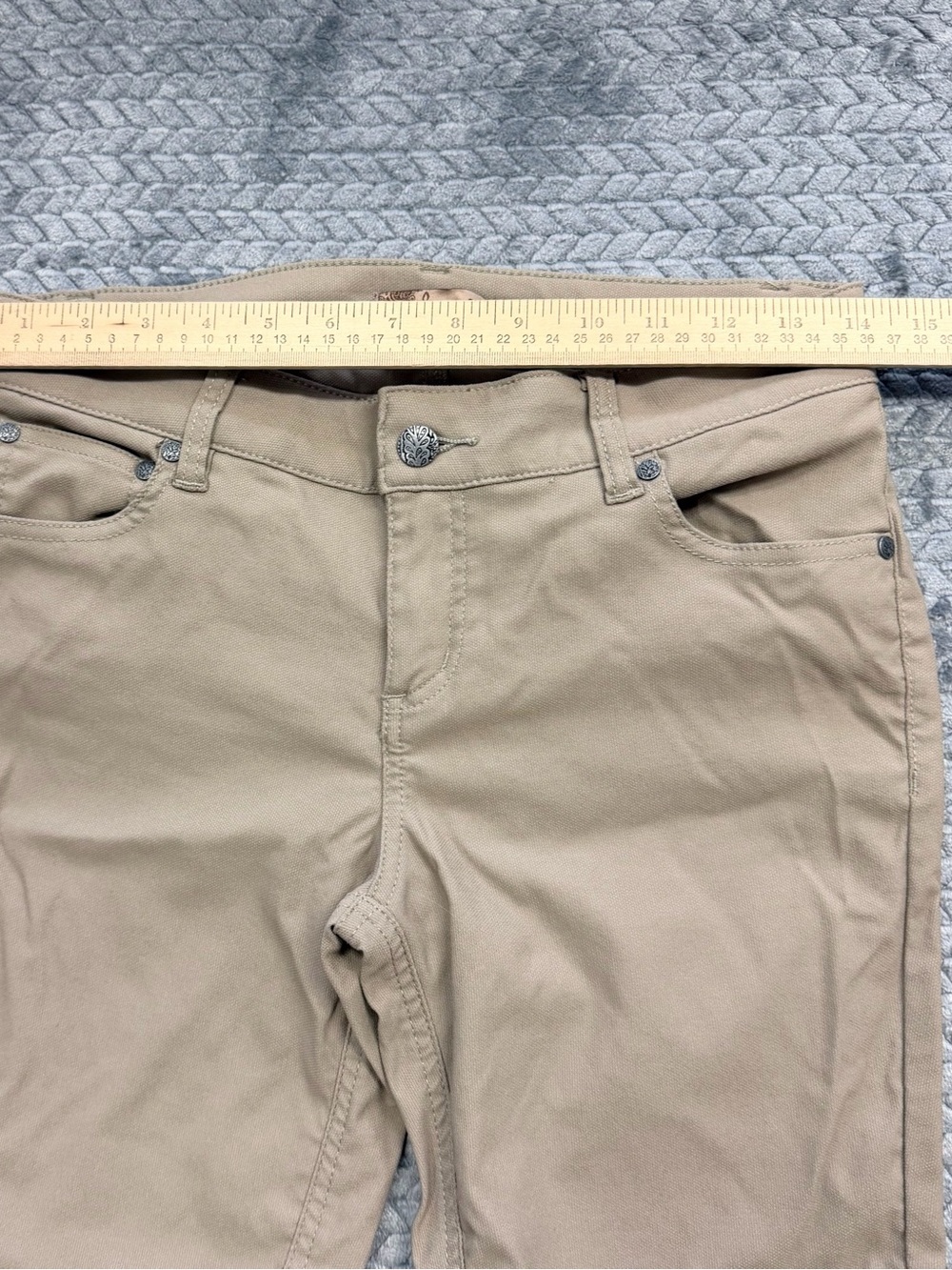 Prana Women's Kara Moto Skinny Pants - Khaki Tan Size 6 - Picture 12 of 14